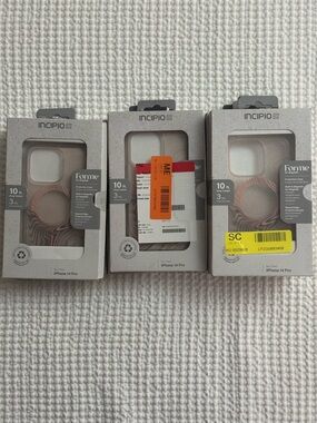 Lot of 7 New INCIPIO phone cases for iPhone 14 Pro. Open box but brand new